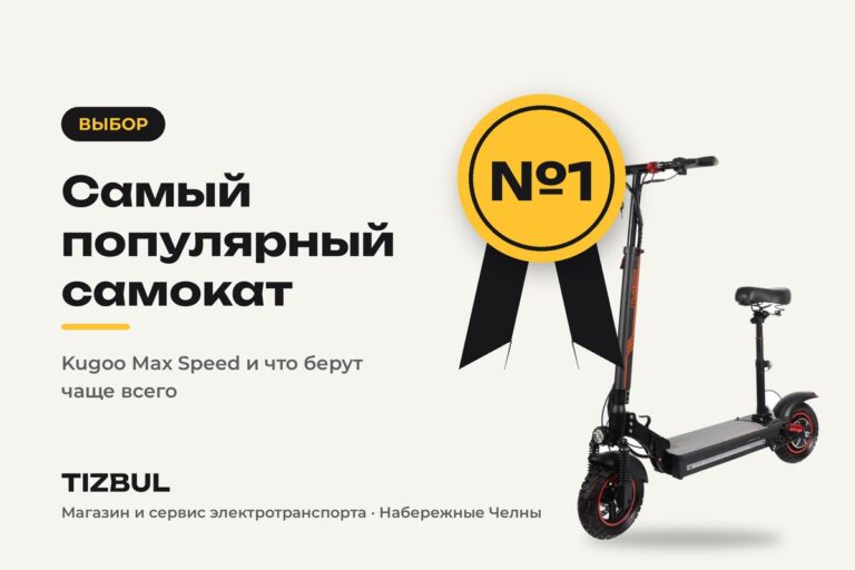 Самый популярный электросамокат: Kugoo Max Speed и что берут чаще всего
